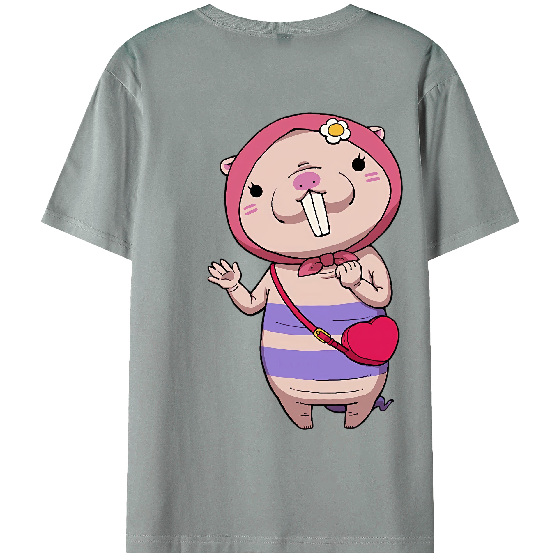 （画像用） 妖怪ウォッチ Yo-kai Watch 綿100％ メンズ半袖Tシャツ（バックプリント） 通気性